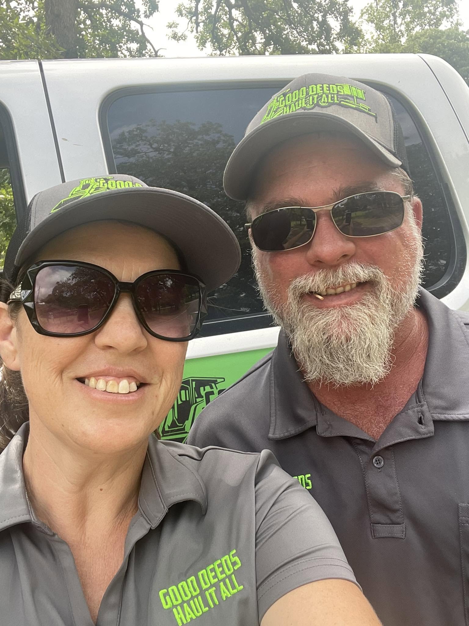 Eddie and Lorin Deeds, owners of Good Deeds Haul It All